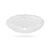 อ่างล้างหน้าแก้วคริสตัลทรงกลม รุ่น B-2868 จาก Bathline ขนาด 40x40x10 ซม. พื้นผิวลายรังผึ้ง