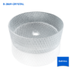อ่างล้างหน้าแก้วคริสตัลทรงสูง รุ่น B-2869 จาก Bathline ขนาด 40x40x12 ซม. ลาย Diamond Texture