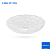 อ่างล้างหน้าแก้วคริสตัลทรงกลม รุ่น B-2868 จาก Bathline ขนาด 40x40x10 ซม. พื้นผิวลายรังผึ้ง