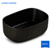 อ่างล้างหน้าวางบนเคาน์เตอร์ รุ่น B-8722-3 Rustic จาก Bathline ลายไม้สีดำด้านสไตล์ Modern Rustic
