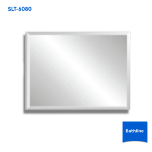 กระจกเงานิรภัย BATHLINE รุ่น SLT-6080 ขนาด 80x60 ซม. หนา 5 มม. กระจกติดผนังดีไซน์เรียบหรู แข็งแรง ปลอดภัย เหมาะสำหรับห้องน้ำและห้องแต่งตัว"